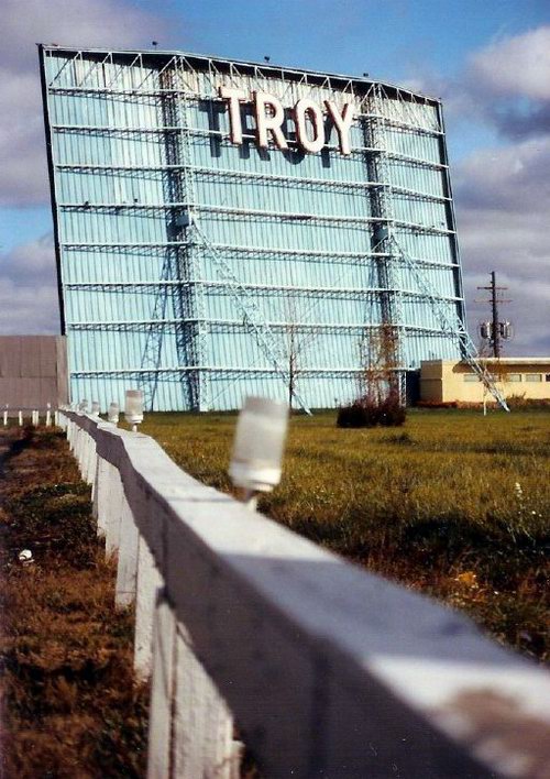 Troy Drive-In Theatre - Screen From Driveway From Jim